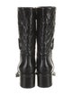 Chanel Interlocking CC Logo Leather Boots