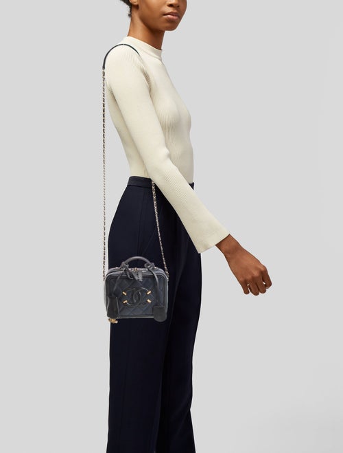 Chanel Small Filigree Vanity Case