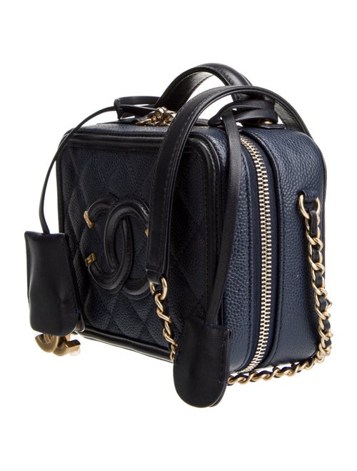 Chanel Small Filigree Vanity Case