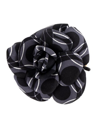 Chanel Silk Camélia Brooch
