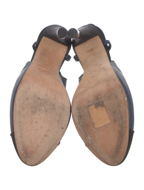 Chanel Interlocking CC Logo Leather Slingback Pumps