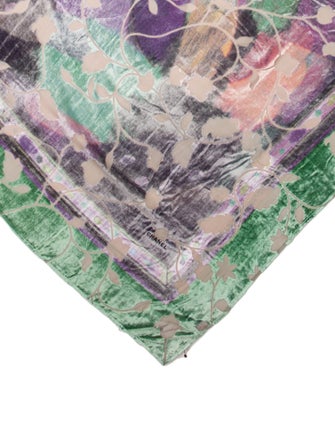 Chanel Silk Interlocking CC Logo Scarf