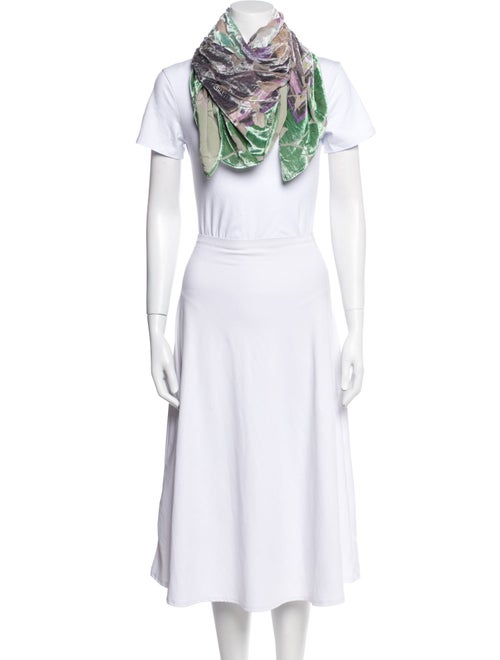 Chanel Silk Interlocking CC Logo Scarf