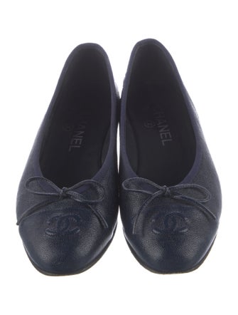 Chanel 2018 Interlocking CC Logo Ballet Flats