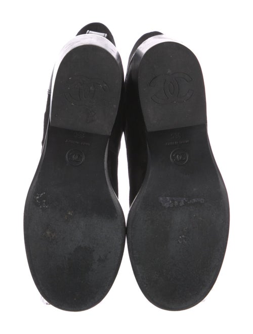 Chanel Interlocking CC Logo Suede Combat Boots