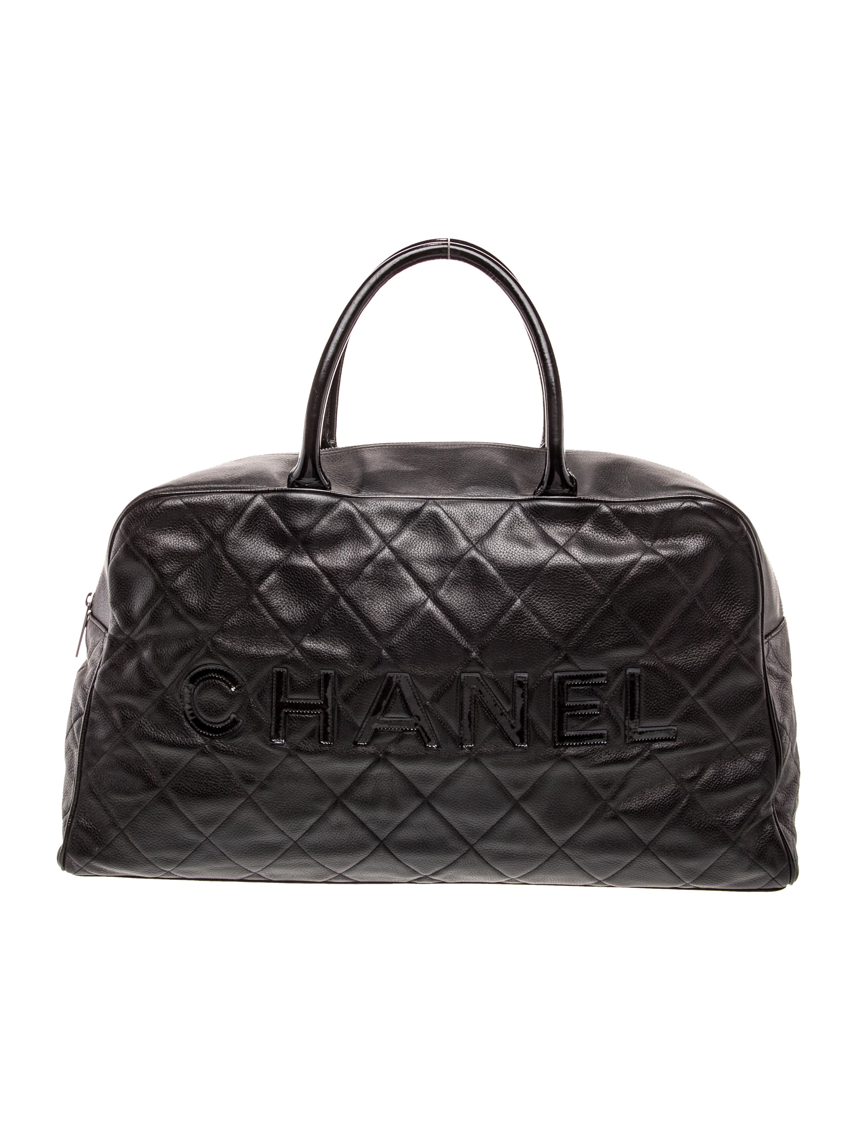 Chanel Quilted Logo Bowler Bag