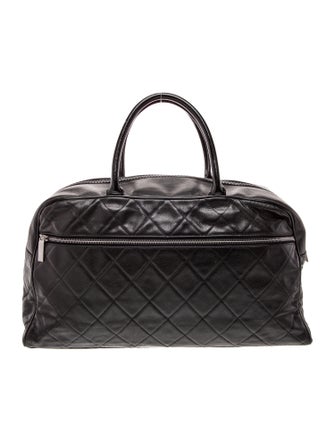 Chanel Quilted Logo Bowler Bag
