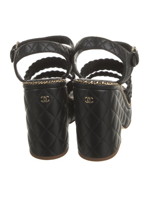 Chanel 2015 Interlocking CC Logo Sandals