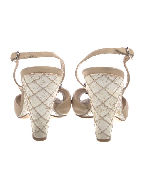 Chanel 2014 Interlocking CC Logo Slingback Sandals