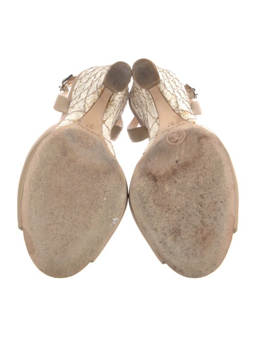 Chanel 2014 Interlocking CC Logo Slingback Sandals