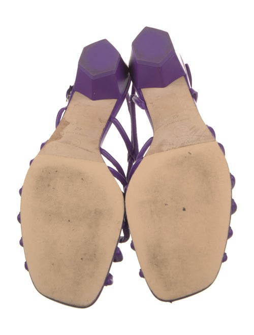 Chanel Interlocking CC Logo Leather Slingback Sandals