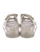 Chanel Interlocking CC Logo Patent Leather Slides