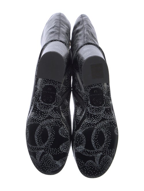 Chanel Interlocking CC Logo Leather Boots