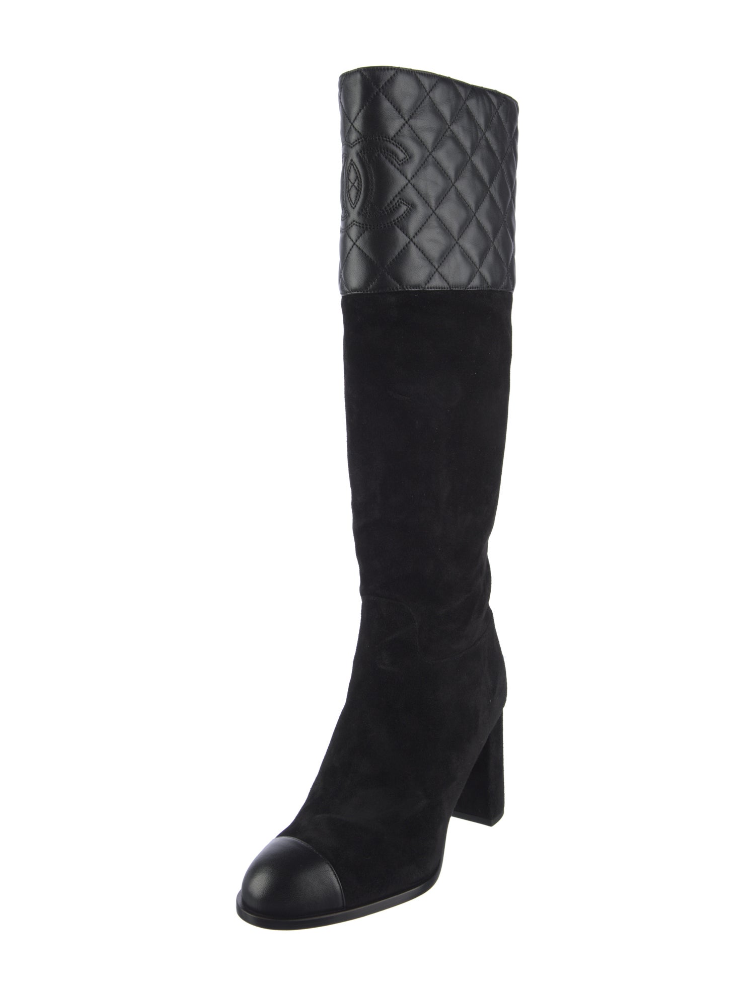 Chanel 2023 Interlocking CC Logo Boots