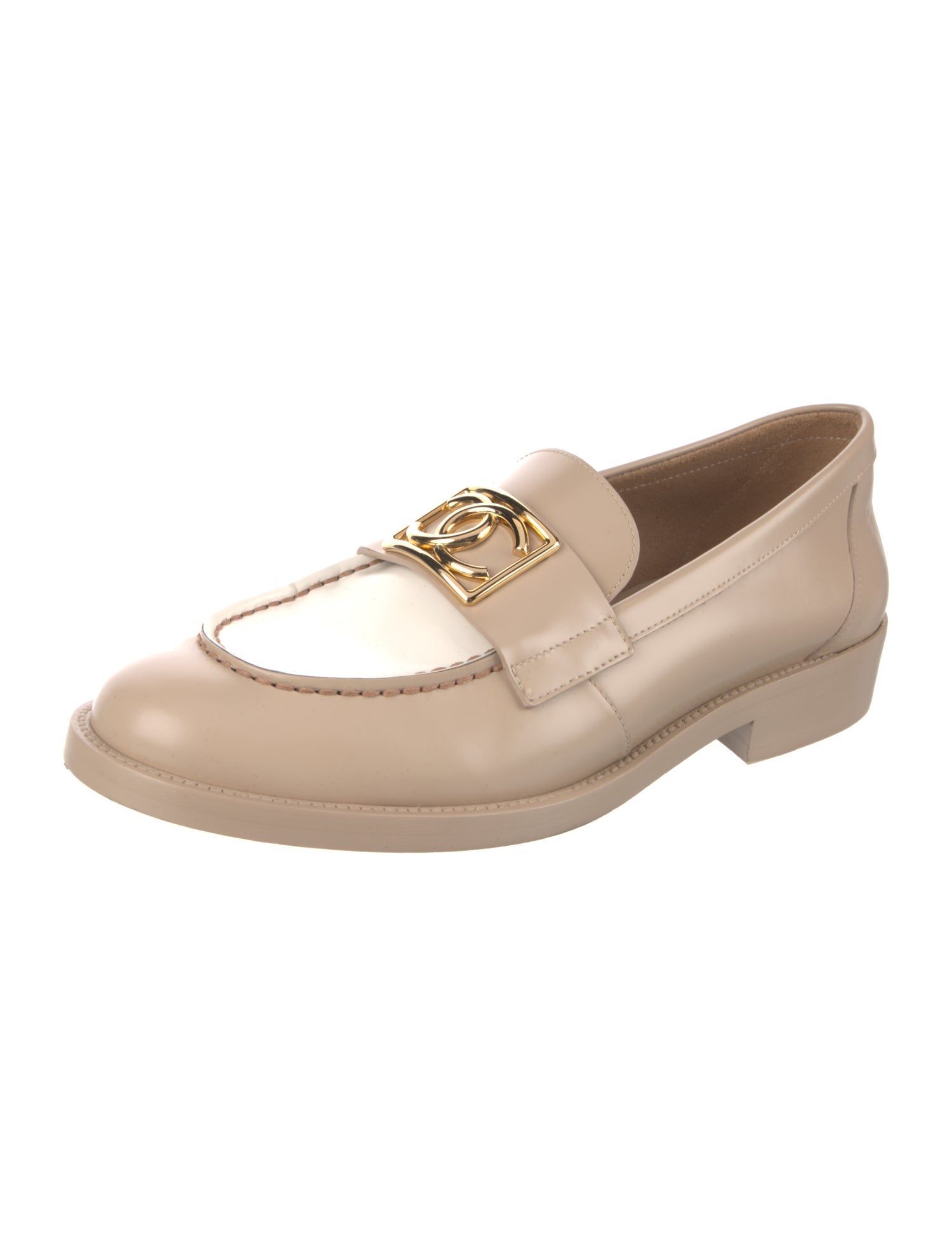 Chanel 2023 Interlocking CC Logo Loafers