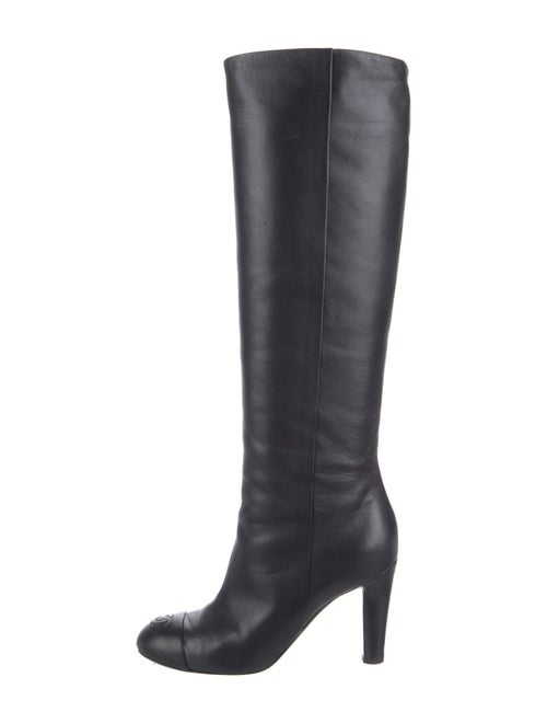 Chanel Interlocking CC Logo Lambskin Boots