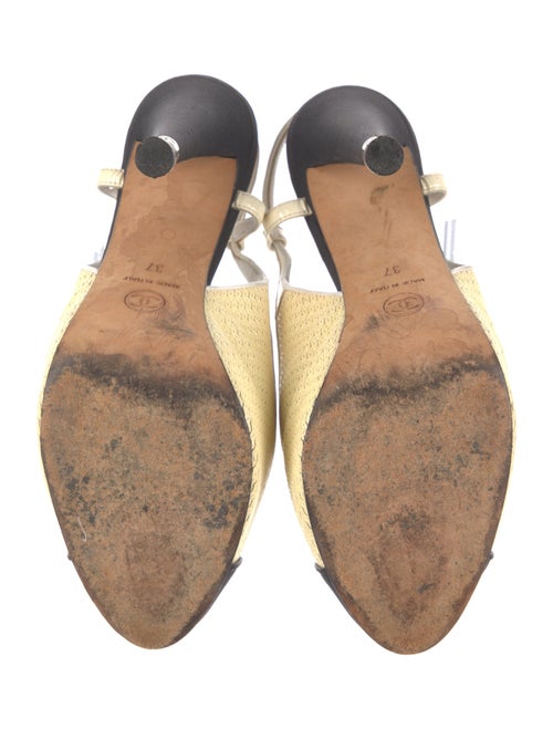 Chanel 2012 Interlocking CC Logo Slingback Pumps