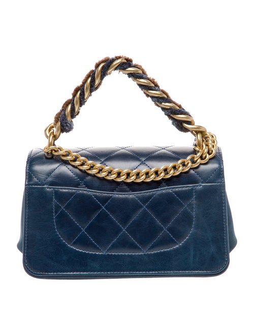 Chanel Rabbit-Trimmed Trapeze Bag