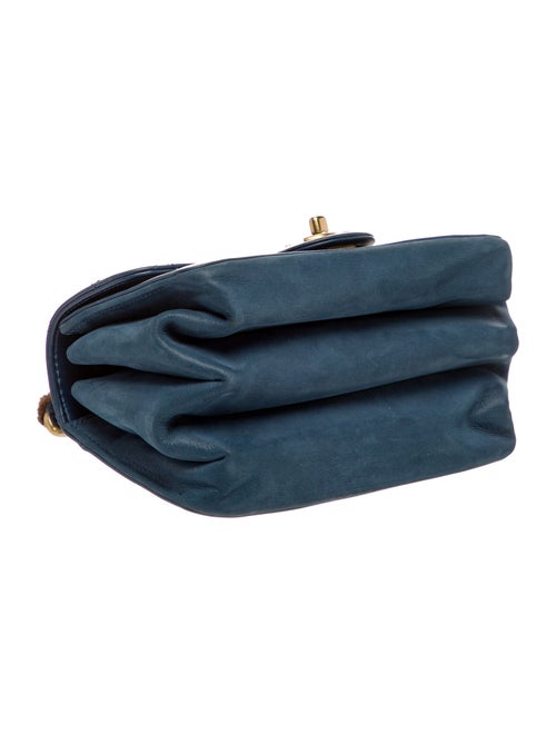 Chanel Rabbit-Trimmed Trapeze Bag