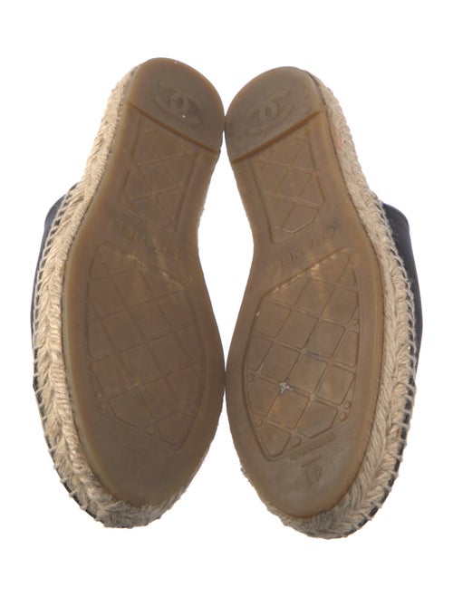 Chanel Interlocking CC Logo Leather Mules