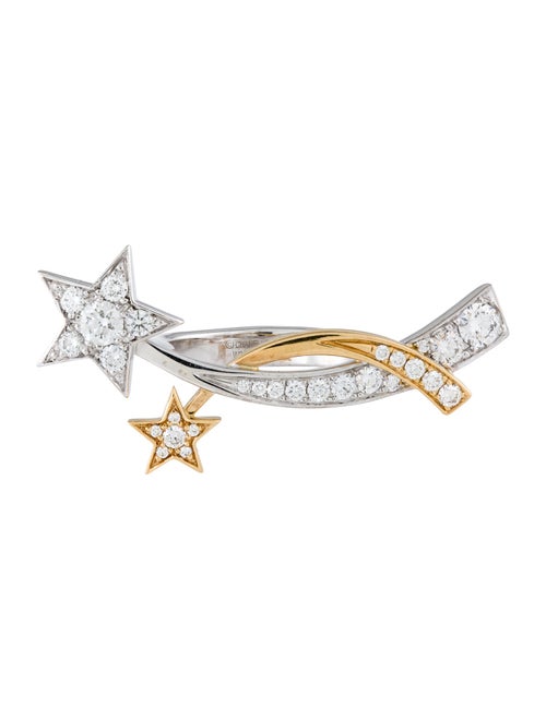Chanel 18K Diamond Comète Double Shooting Star Ring