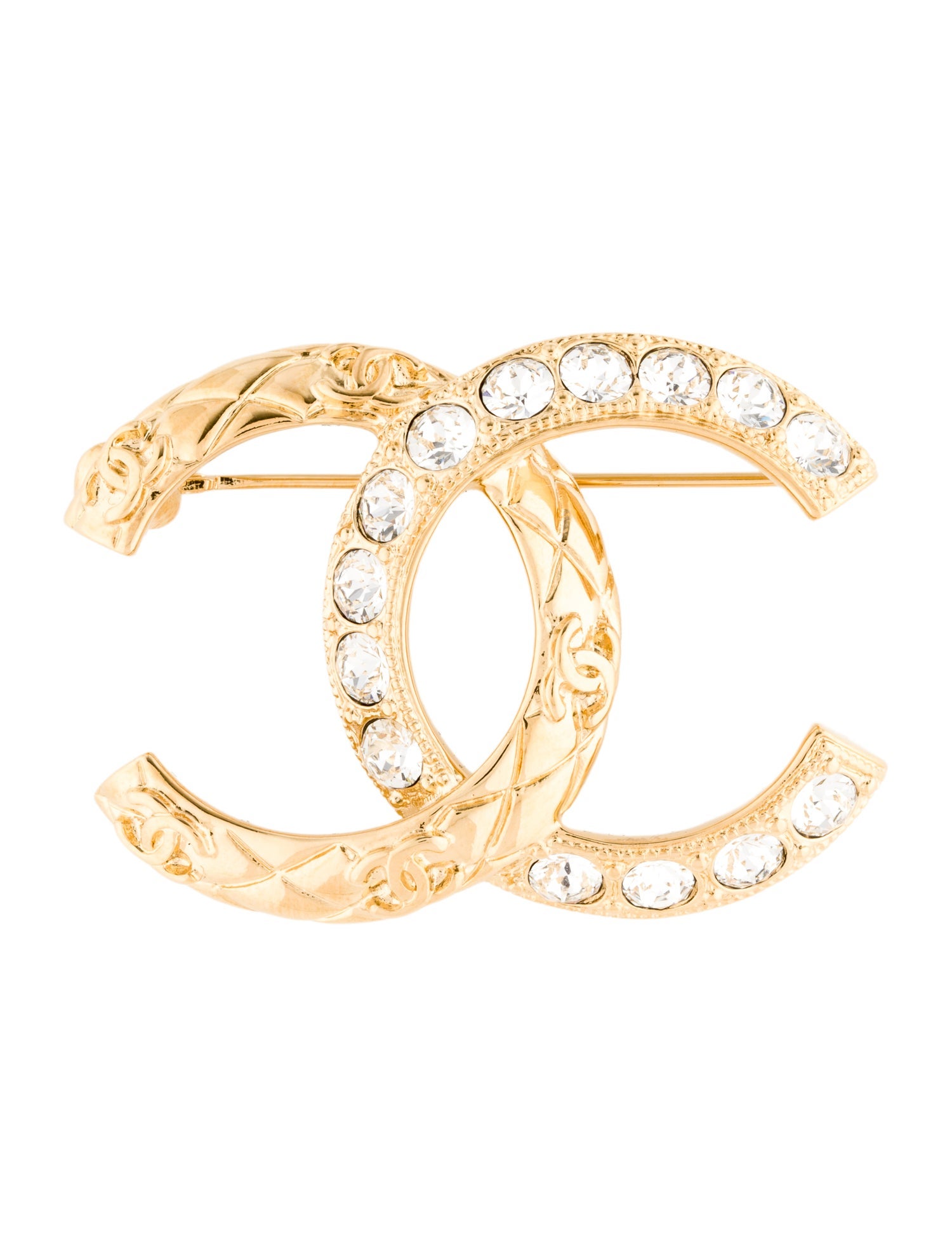 Chanel 2025 Strass CC Brooch
