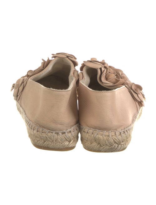 Chanel Interlocking CC Logo Leather Espadrilles