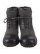 Chanel Interlocking CC Logo Suede Combat Boots