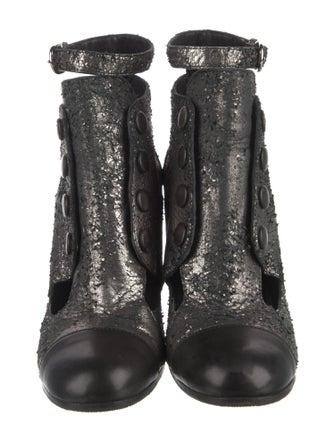 Chanel 2011 Interlocking CC Logo Sock Boots