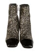 Chanel Interlocking CC Logo Glitter Boots