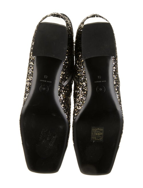 Chanel Interlocking CC Logo Glitter Boots