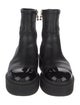 Chanel Interlocking CC Logo Leather Sock Boots