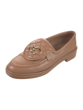 Chanel 2024 Interlocking CC Logo Loafers