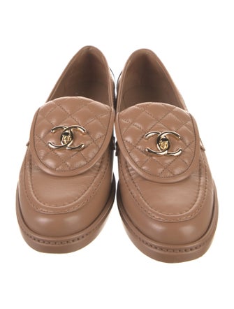 Chanel 2024 Interlocking CC Logo Loafers