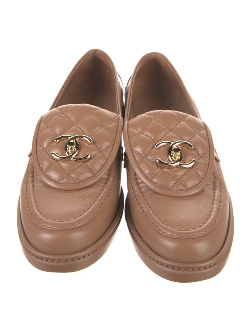 Chanel 2024 Interlocking CC Logo Loafers