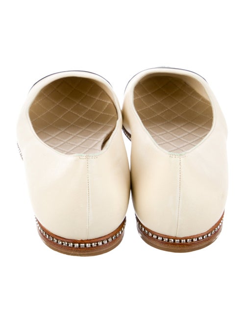 Chanel Interlocking CC Logo Leather Ballet Flats