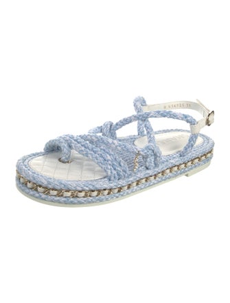 Chanel 2022 Interlocking CC Logo Espadrilles