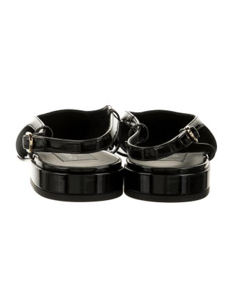 Chanel 2022 Interlocking CC Logo Slingback Flats