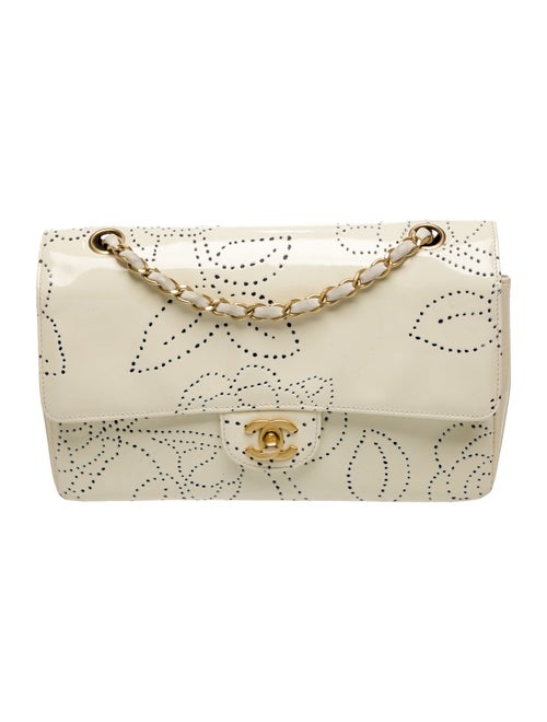 Chanel Medium Camellia Perforated Flap Bag