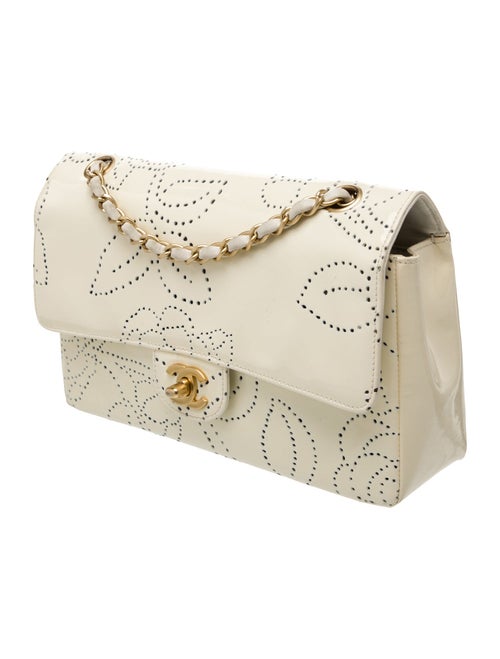 Chanel Medium Camellia Perforated Flap Bag