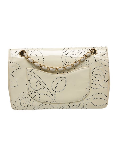 Chanel Medium Camellia Perforated Flap Bag