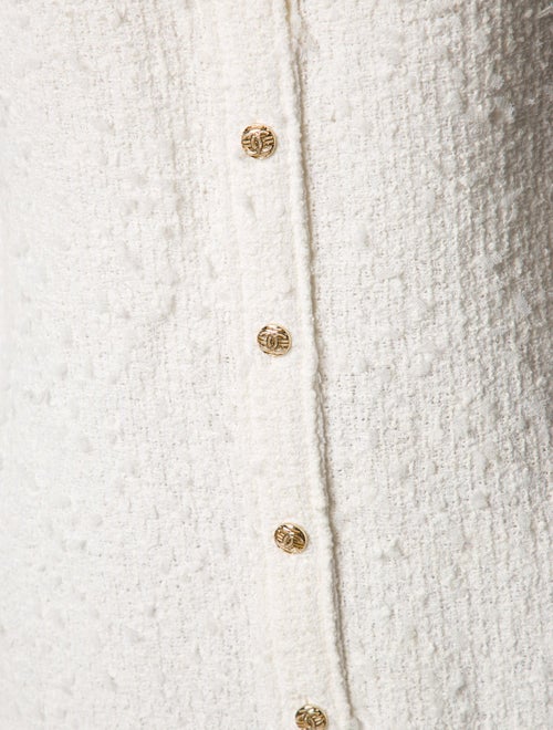 Chanel 2021 Sleeveless Button-Up Top