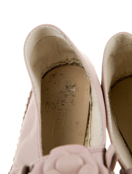 Chanel Interlocking CC Logo Leather Espadrilles