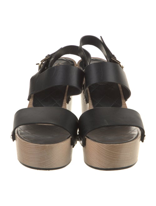 Chanel 2016 Interlocking CC Logo Slingback Sandals