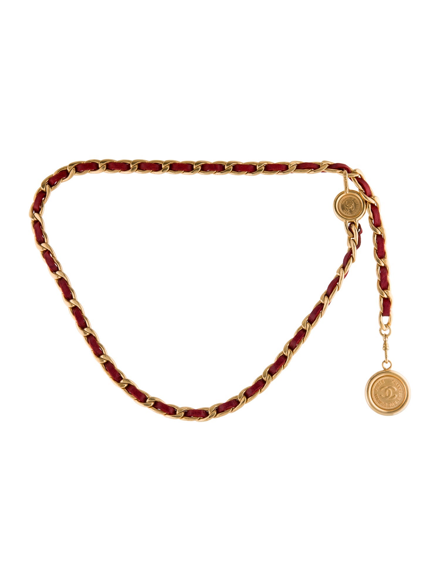 Chanel Vintage Chain-Link Accent Chain-Link Belt