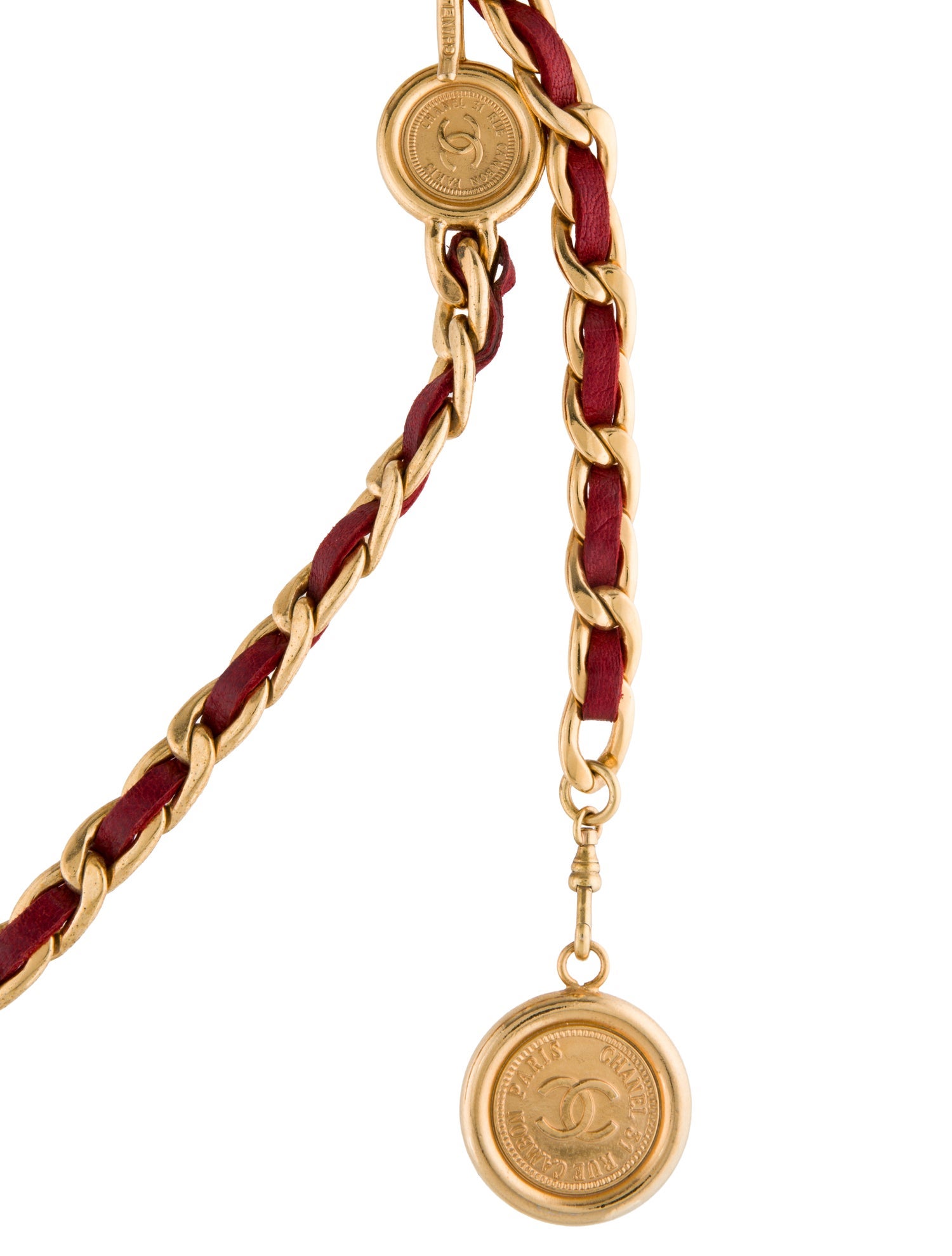 Chanel Vintage Chain-Link Accent Chain-Link Belt