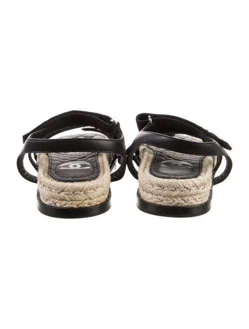 Chanel 2021 Interlocking CC Logo Slingback Sandals