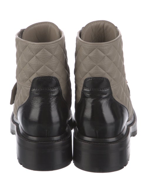 Chanel 2022 Interlocking CC Logo Combat Boots