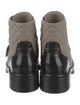 Chanel 2022 Interlocking CC Logo Combat Boots