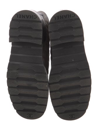 Chanel 2022 Interlocking CC Logo Combat Boots